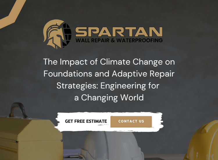 Foundation engineers implementing climate-adaptive drainage systems and elevated foundation design to protect against extreme weather, soil movement, and sea level rise impacts from climate change